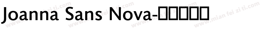 Joanna Sans Nova字体转换